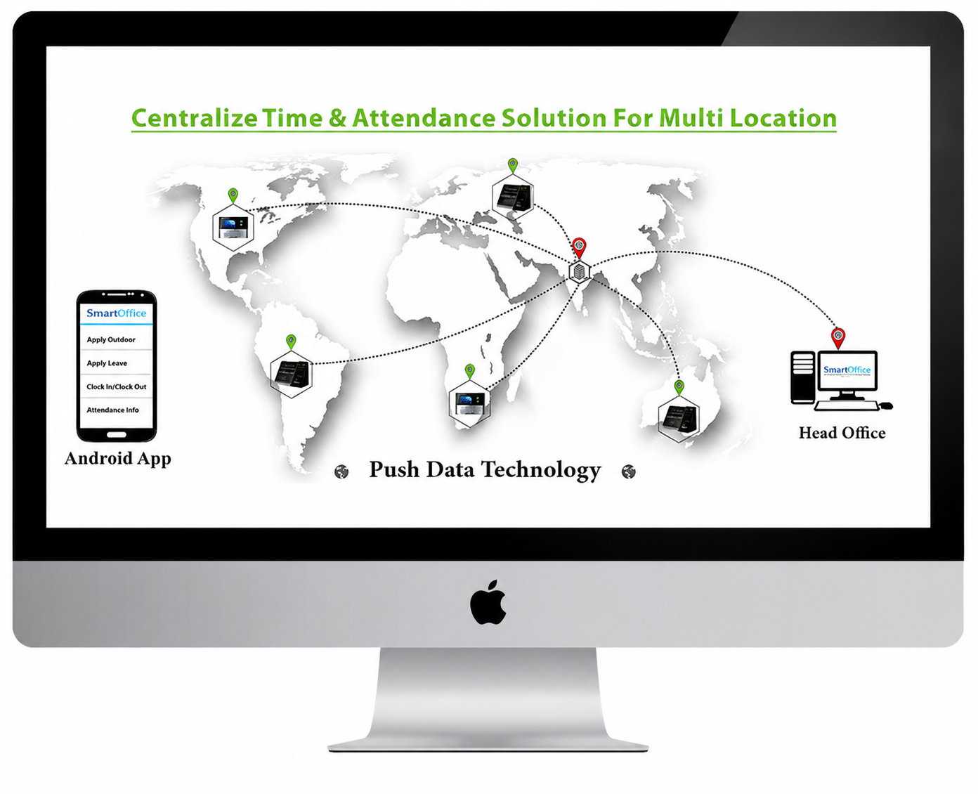 Attendance System for Multi Locations (Push data)